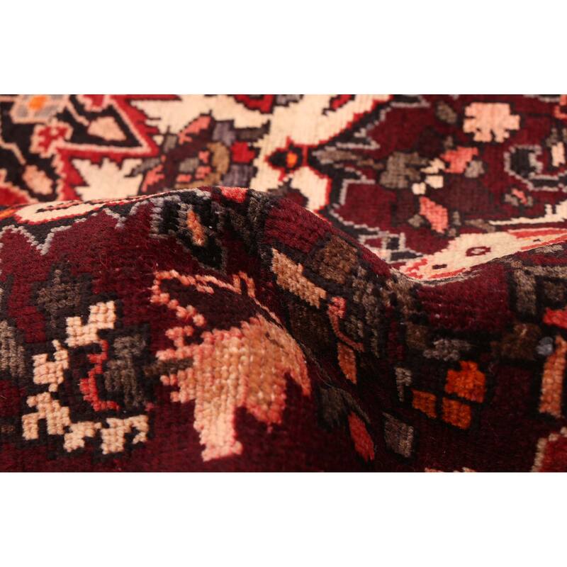 ECARPETGALLERY Hand-knotted Kayseri Vintage Dark Burgundy Wool Rug - 5'1 x 6'11