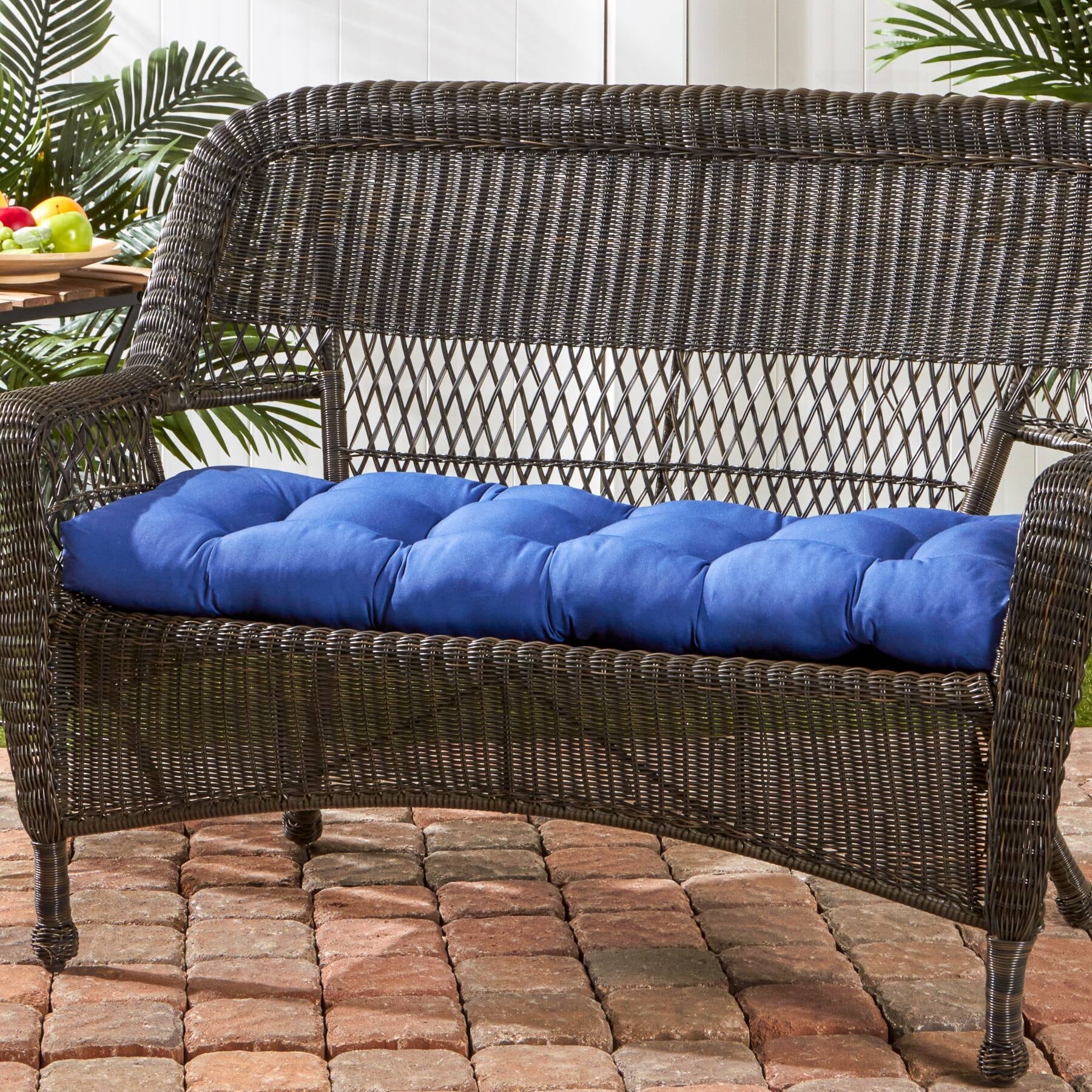 44-inch Outdoor Marine Blue Swing/ Bench Cushion Bed Bath