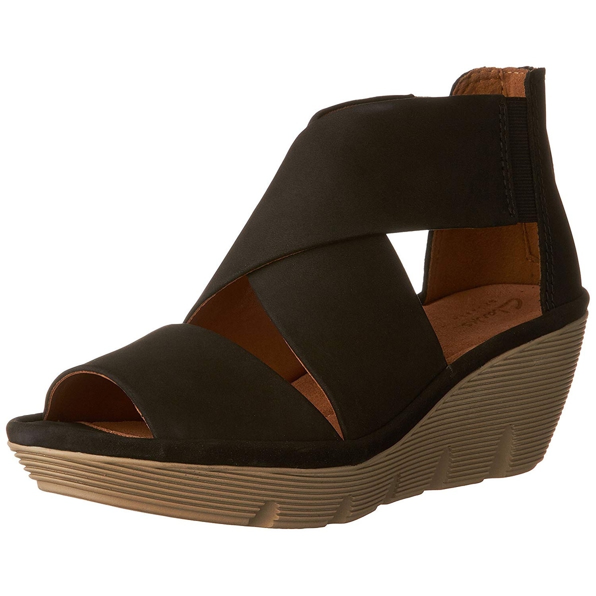 clarks ladies wedge sandals