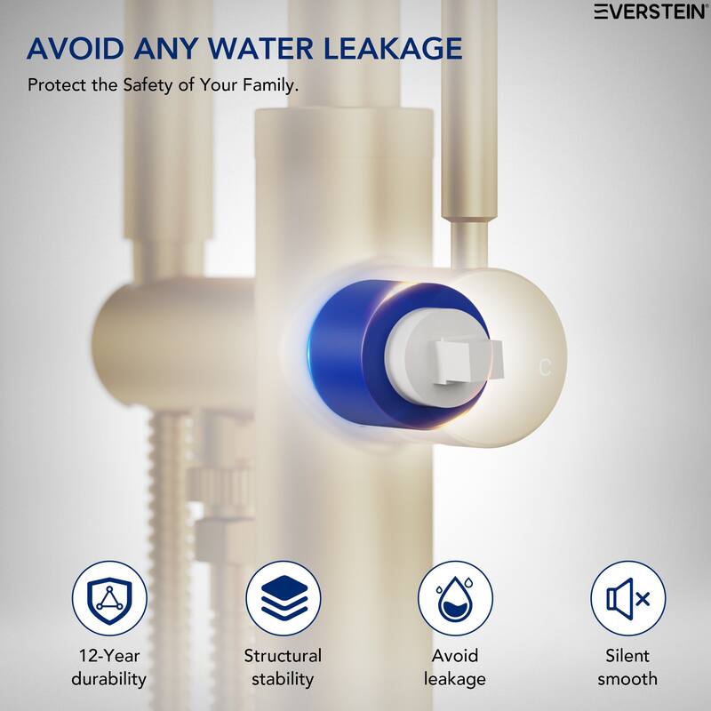 Freestanding Tub Faucet with Hand Shower,Modern Floor-Mount Bathtub Faucet