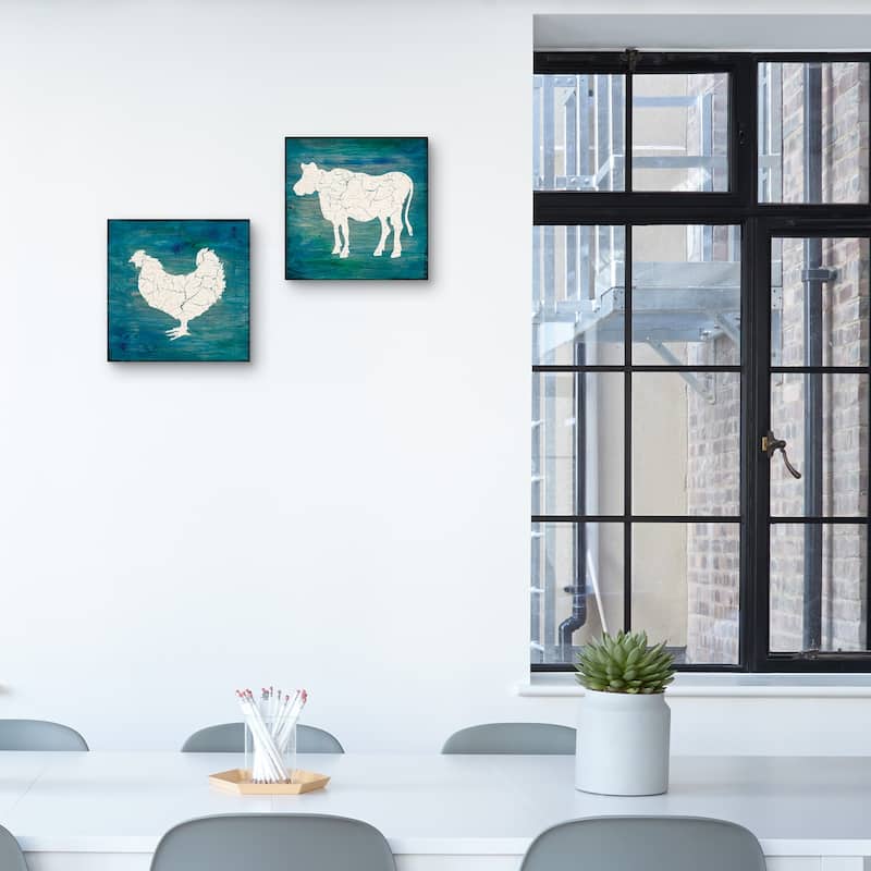 Farm Chicken, Farm Cow by Lightbox Journal Canvas Art Prints