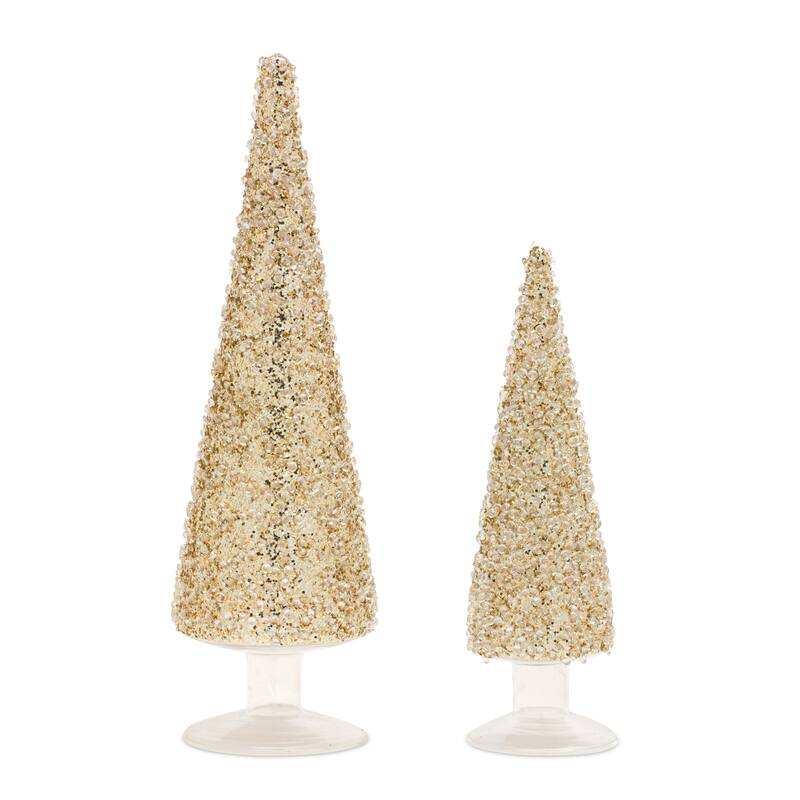 Holiday Tree Decor (Set of 2) - Silver