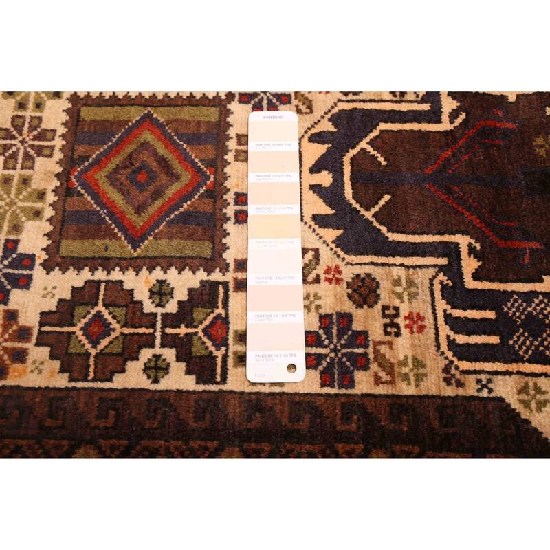 ECARPETGALLERY Hand-knotted Teimani Ivory Wool Rug - 3'9 x 6'6