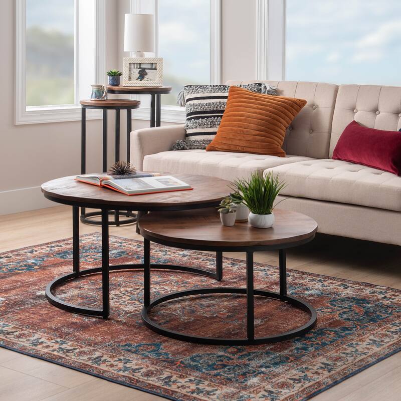 Linon Waverly Nesting Coffee Table (Set of 2)
