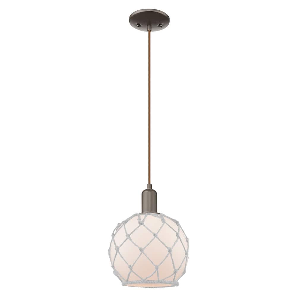 Innovations Lighting Endless Possibilities Arcadia - Farmhouse Rope - 1 Light 8" Cord Hung Mini Pendant