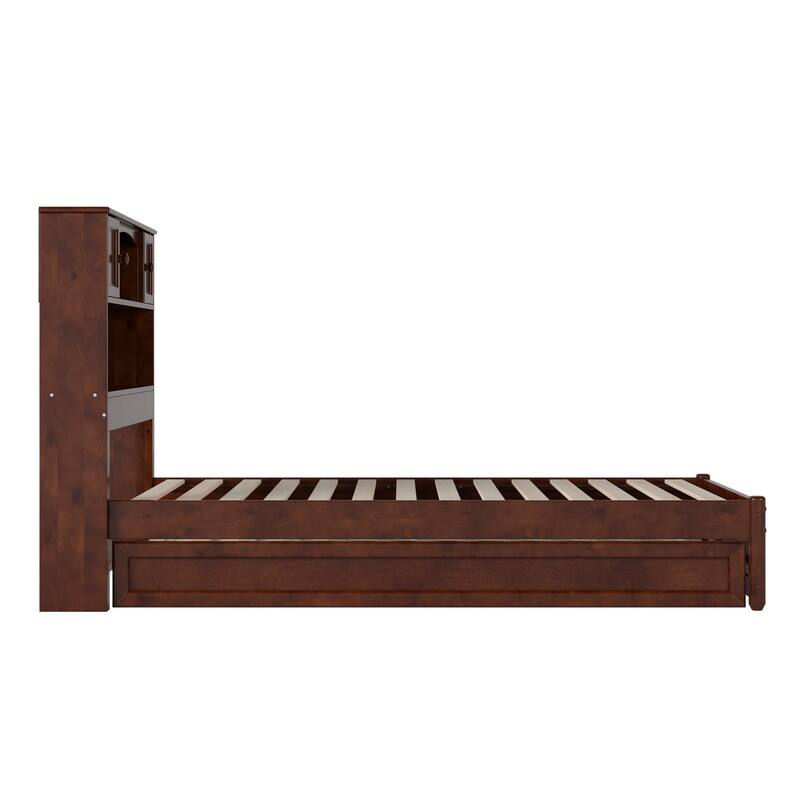 Hadley Platform Bed with Panel Footboard and Twin Trundle