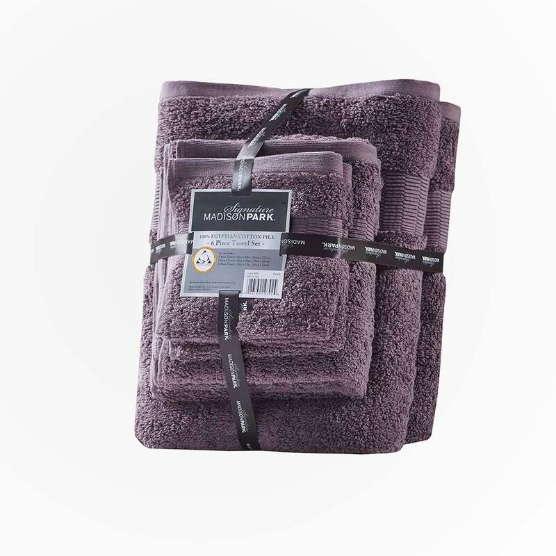 Egyptian Cotton 6 Piece Towel Set