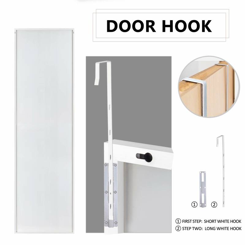 Modern Aluminum Alloy Thin Framed Full Length Floor Mirror
