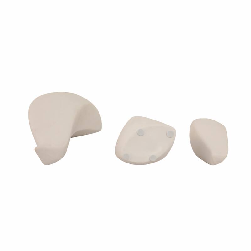 Stoneware Ceramic Bird Decorative Object Abstract Modern (Set of 3)