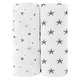 preview thumbnail 2 of 5, Baby Fitted Waterproof Pack N Play Grey Stars