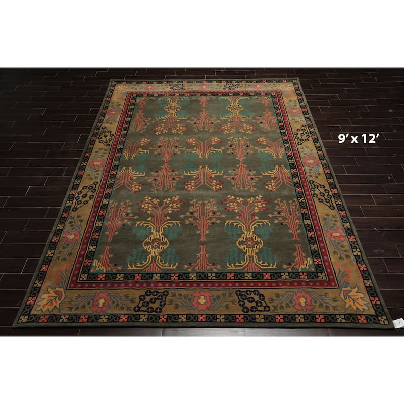 Donegal Arts & Crafts Multi Sizes Handmade Wool Oriental Area Rug Gray Green