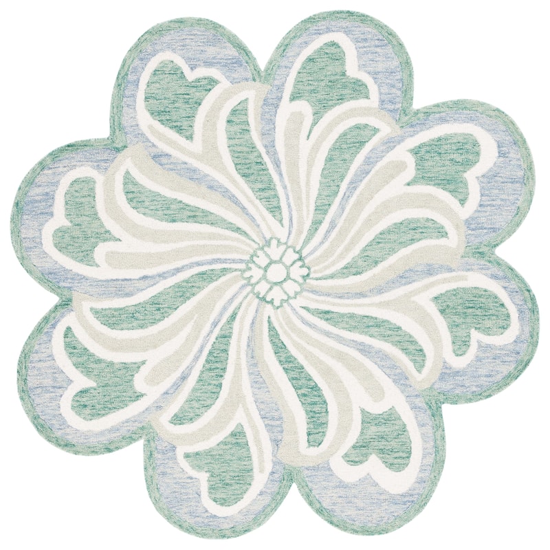 SAFAVIEH Handmade Novelty Erinka Floral Wool Rug