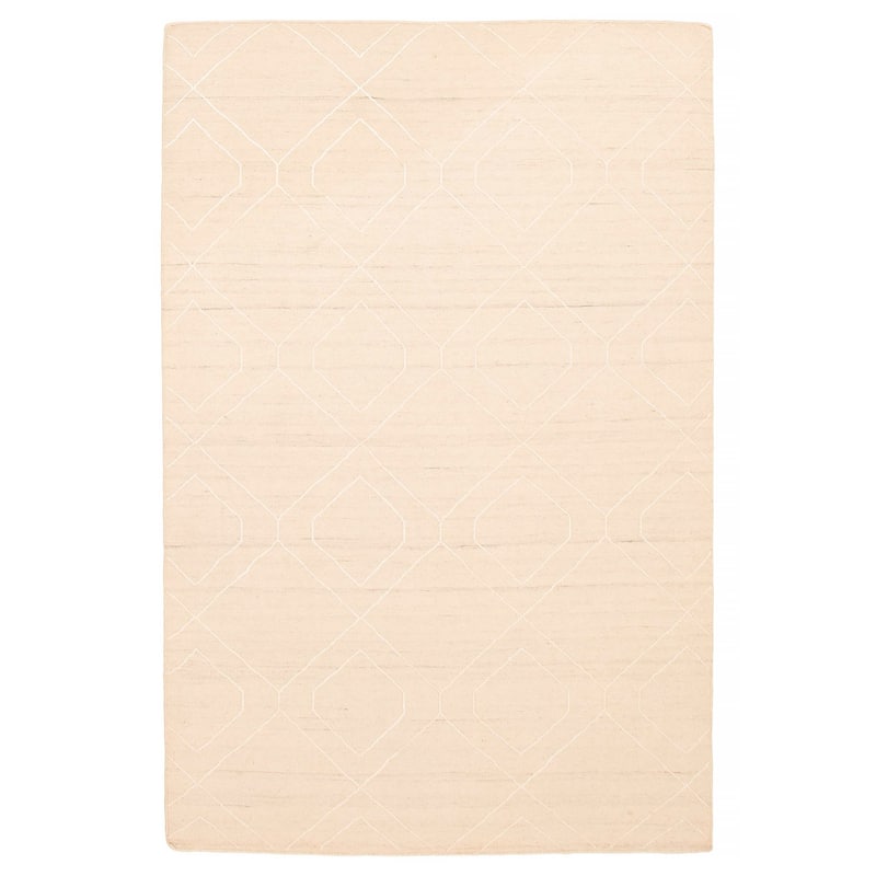 Marrakech Cream Kilim 5'2" x 8'0" - 5'2 x 8'0 - Cream - 5'2 x 8'0