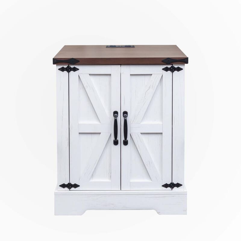 End Table with Charging Station