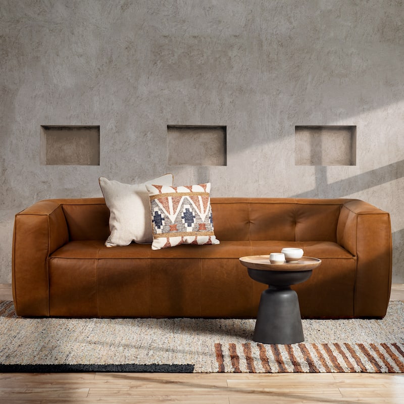 Poly & Bark Capa 92" Sofa - Full Grain Genuine Italian Leather