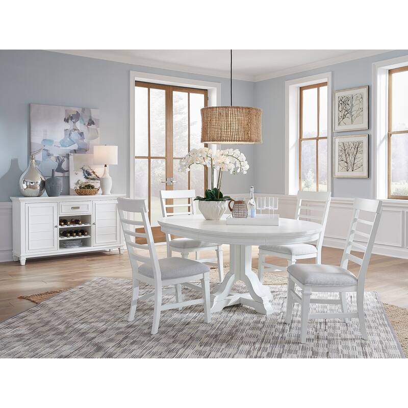 Magnussen Home Charleston White Dove Extendable Rectangular Dining Table - 38''W x 72''D x 30''H