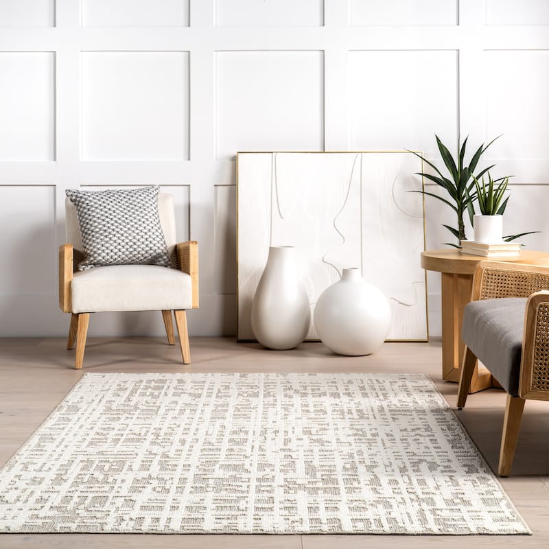 Nuloom Amity Abstract Machine Washable Area Rug