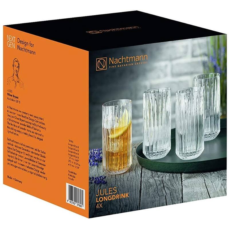 Nachtmann Set of 4 Jules Long Drink Glasses - 13.22 oz.