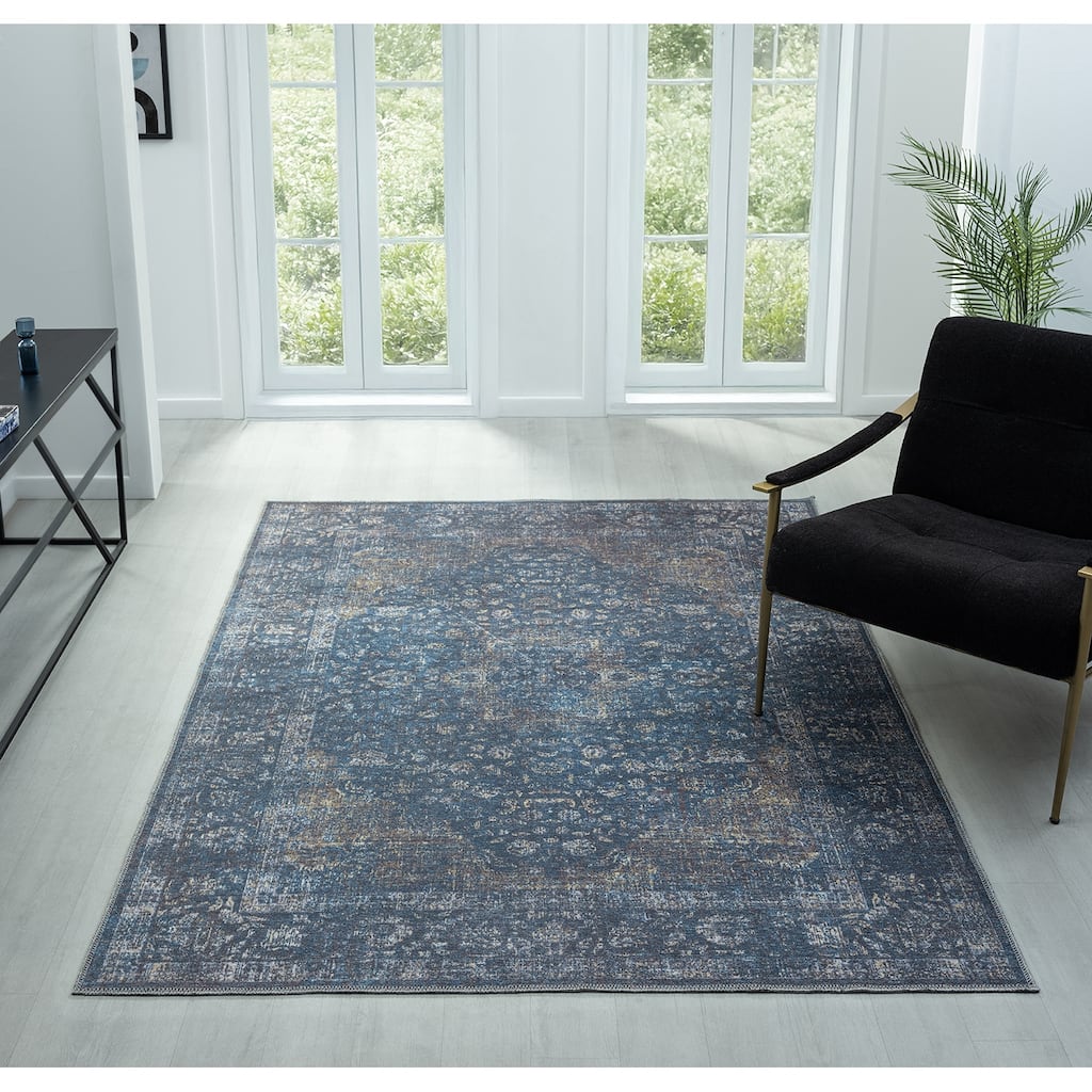 Legacy Alexandria Traditional Bordered Washable Area Rug
