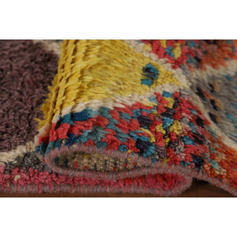 Trellis Plush Moroccan Area Rug Handmade Wool Carpet - 6'0" x 9'6"