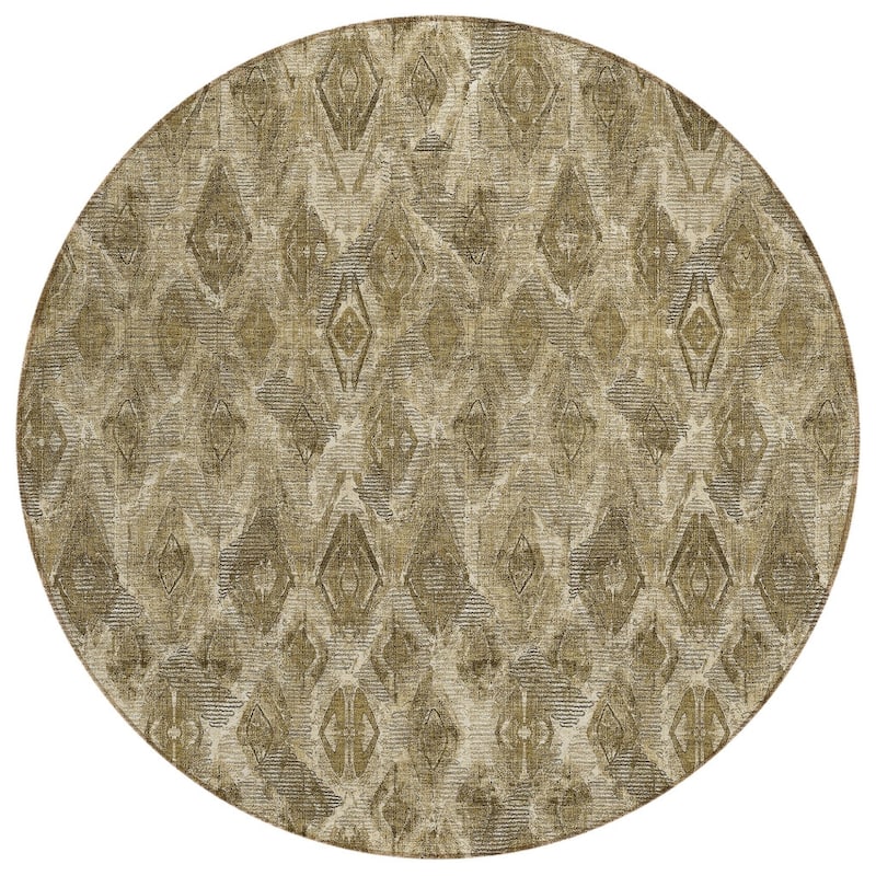 HomeRoots Geometric Traditional Rectangle Outdoor Rug