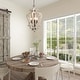 preview thumbnail 5 of 6, The Gray Barn Hester Gulch 3-light Wood Chandelier Foyer Hanging Lantern - W 16.5"x H 29"