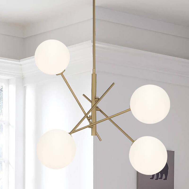 Caucy 4-Light Sputnik Modern Chandelier-UL - 32 inches