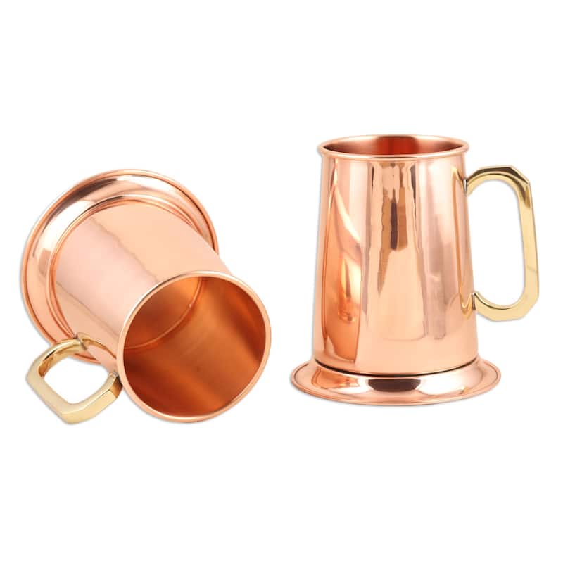 Novica Handmade Morning Shine Copper Mugs (Pair)