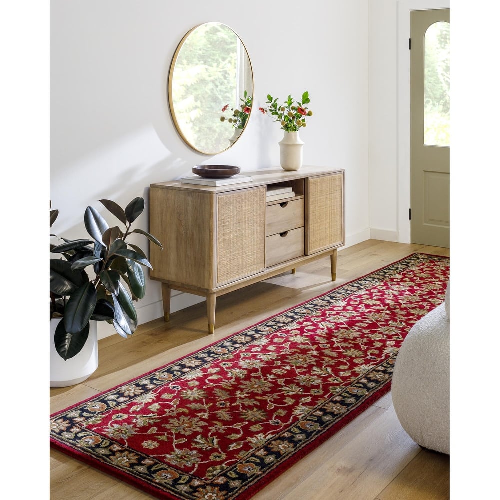 Livabliss Crowne Traditional Border Area Rug