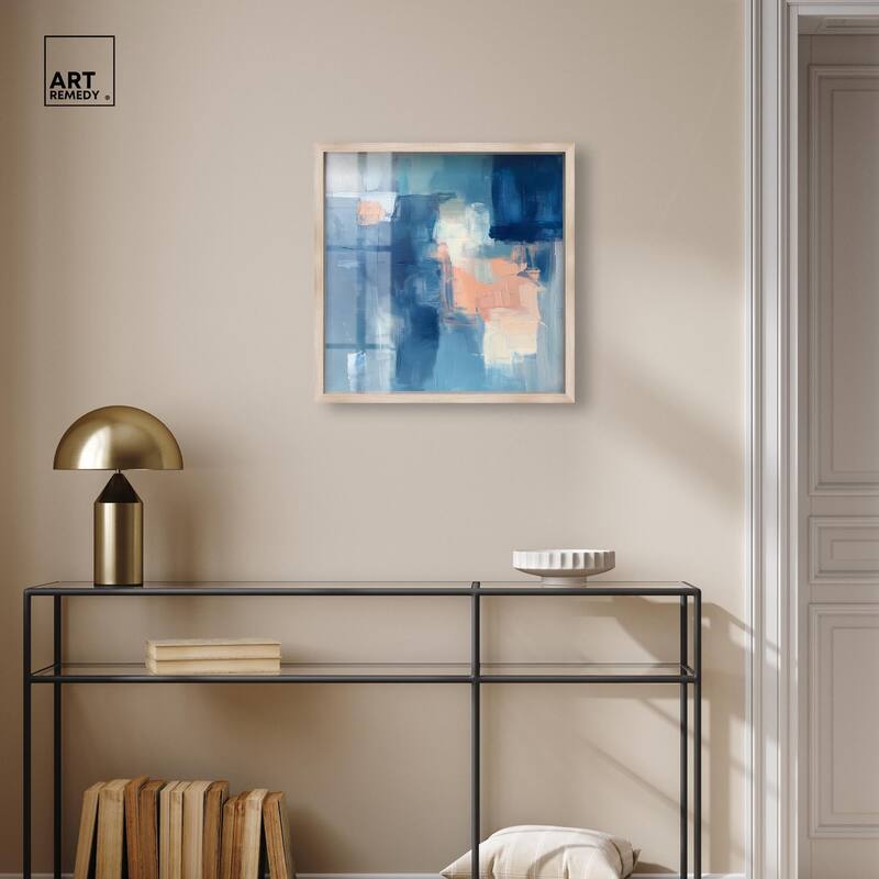 Whispering Blue II Shadowbox by Art Remedy