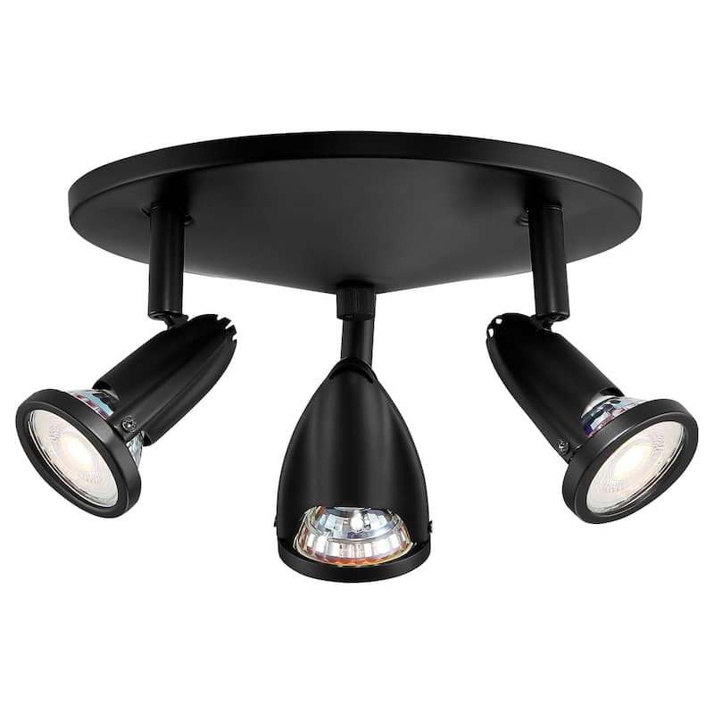 Access Lighting Cobra - 3-Light LED Spotlight - Black Finish - Replaceable LED