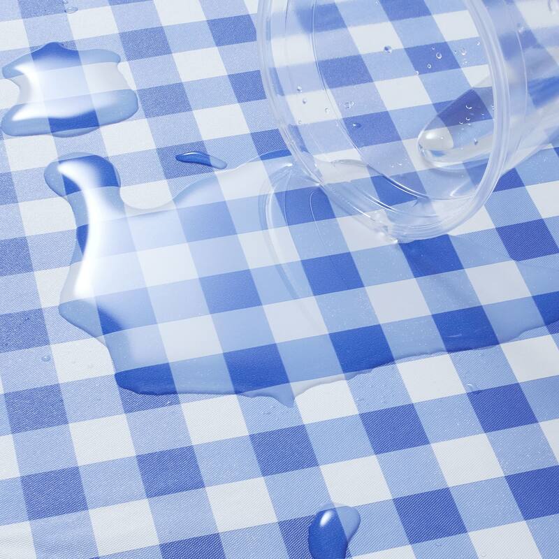 Fitted Vinyl Tablecloth with Flannel Backing Patterned