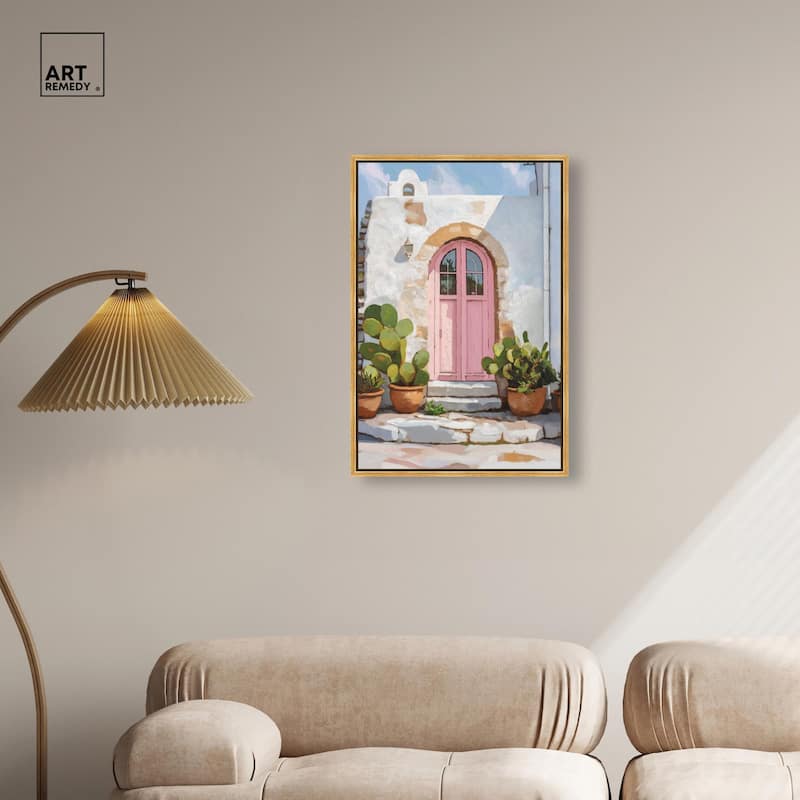 Pink Door I Canvas by Art Remedy