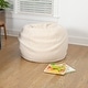 preview thumbnail 37 of 157, Small Refillable Bean Bag Chair for Kids and Teens Natural Sherpa