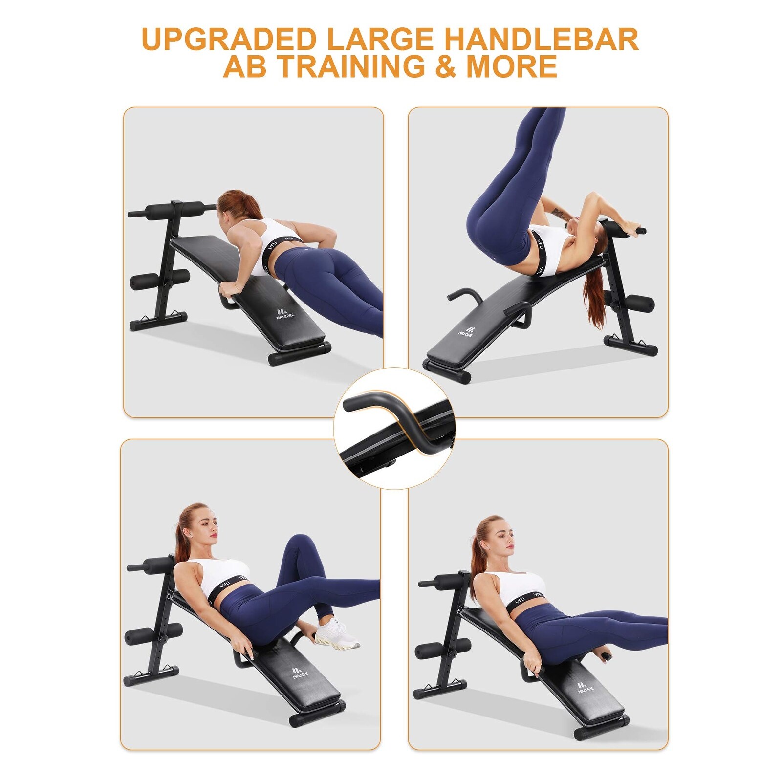 Foldable Sit up Ab Bench Adjustable Slant Board for Sit-up