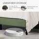 preview thumbnail 53 of 70, Spruce & Spring Eleanor Upholstered Platform Bed Frame with Vertical Stripe Headboard