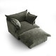 preview thumbnail 42 of 47, 39"W Oversized Chenille Comfy Cloud Chaise Lounge with Ottoman