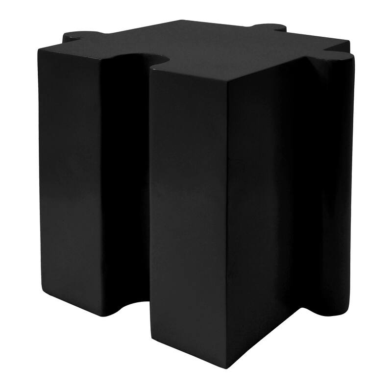 Roomfitters Puzzle Art Side Table, Modular Convex MGO Accent Table for Indoor & Outdoor, Antique Copper