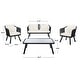 preview thumbnail 30 of 28, SAFAVIEH Outdoor Torsla 4-Piece Rope Patio Set