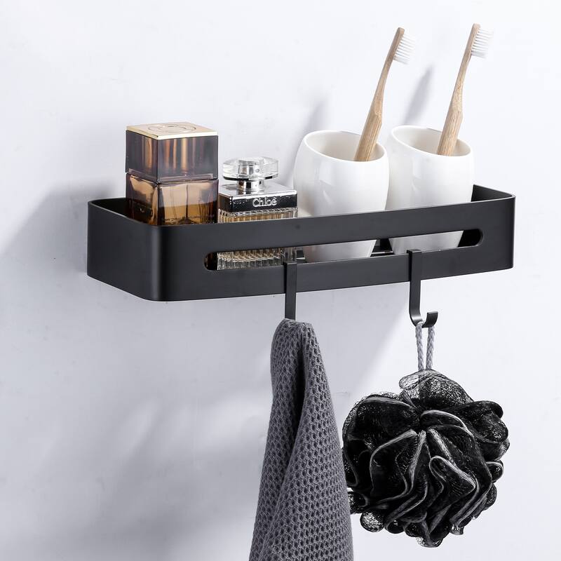 WOWOW Stainless Steel Rectangular Bathroom Shower Shelves 2-Pieces