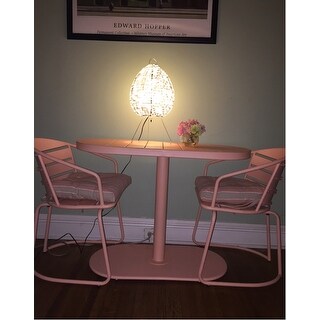 Santa Monica Outdoor 3-Piece Oval Bistro Chat Set by Christopher Knight Home