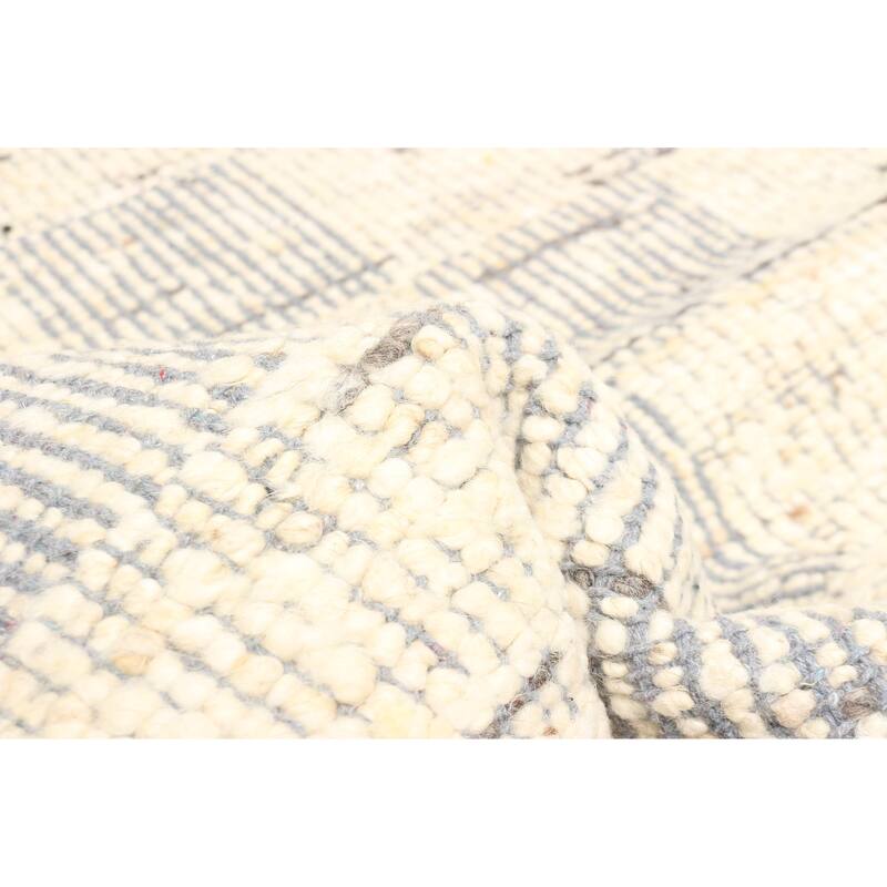 ECARPETGALLERY Braid weave Sienna Cream Wool Rug - 5'2 x 7'7