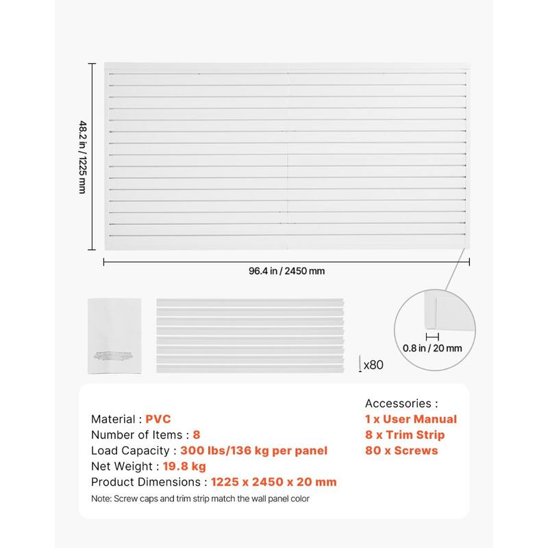 PVC Garage Slat Wall Panel with Modular Design and Suitable for Both Indoor and Outdoor Use