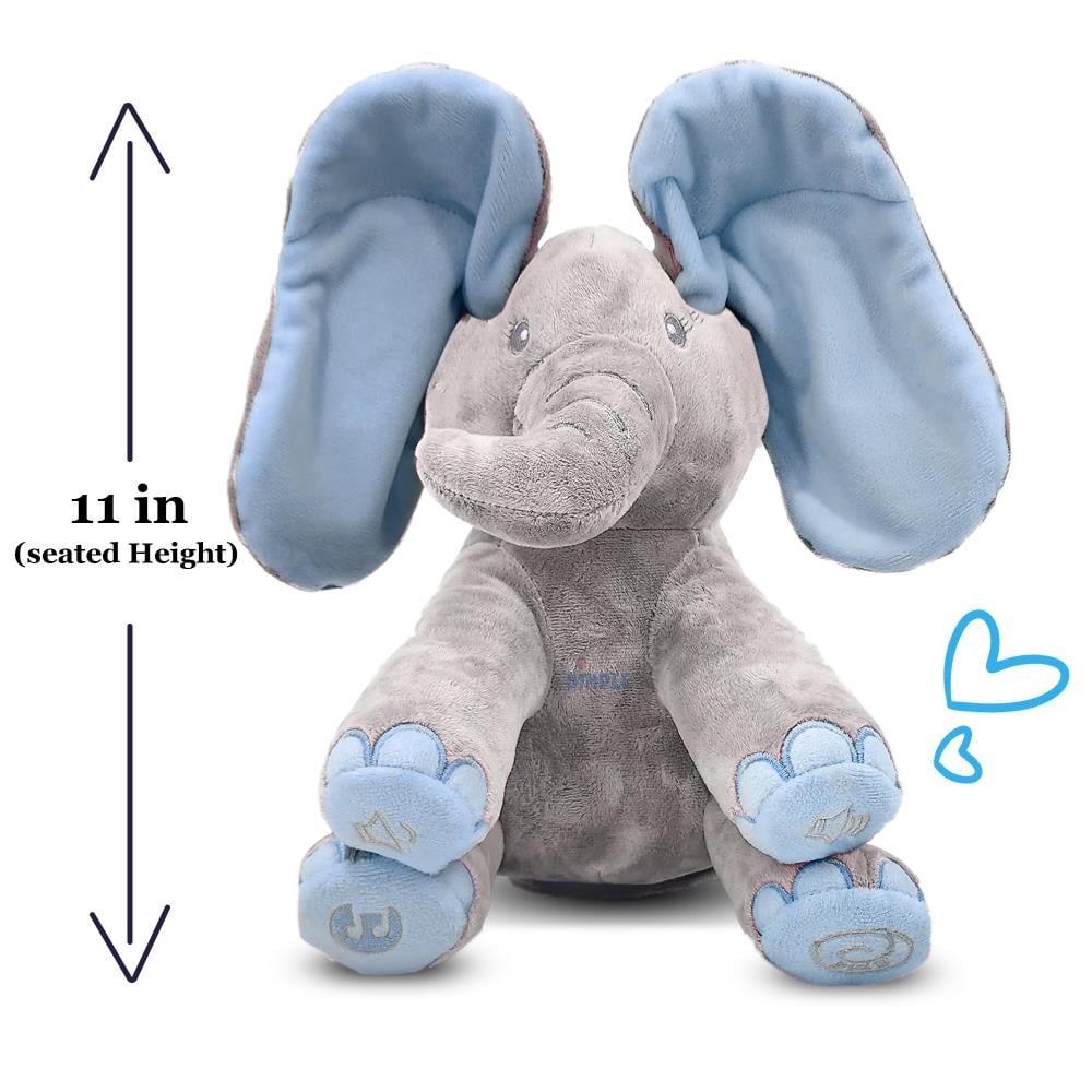 Robotic Peek A Boo Elephant Plush Toy | Interactive, Soft & Ideal For Babies And Toddlers