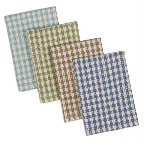 DII Pea Patch Check Heavyweight Dishcloth (Set of 4)