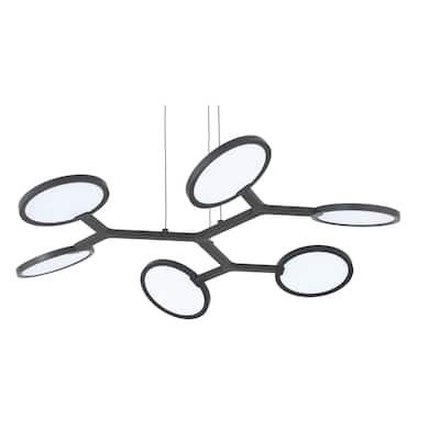 Kovacs P1950-L Bandalore 6 Light 16" Wide LED Abstract Chandelier