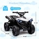 preview thumbnail 11 of 16, Kids ATV 4 Wheeler Quad Electric Vehicles with LED Lights Music