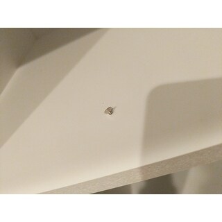 Highland White Double Glass Door Floor Cabinet by Elegant Home Fashions