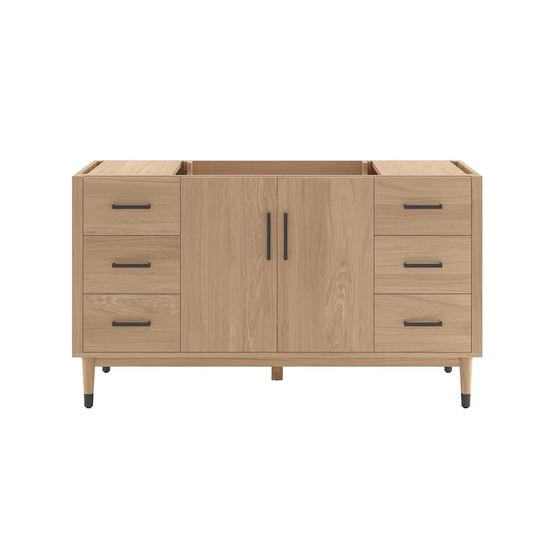 Fresca FCB4460 Sawyer 60" Single Free Standing Vanity Cabinet Only - Sunburst Oak