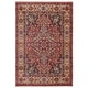 preview thumbnail 36 of 68, SAFAVIEH Kashan Velitchka Oriental Rug with Fringe 5'1" x 7'5" - Red/Ivory